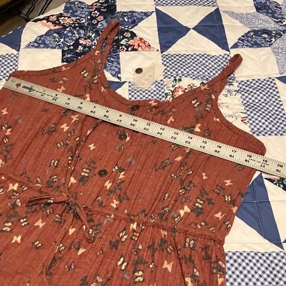 Maurices Dusty Pink Butterfly Print Tank Top - Picture 5 of 9